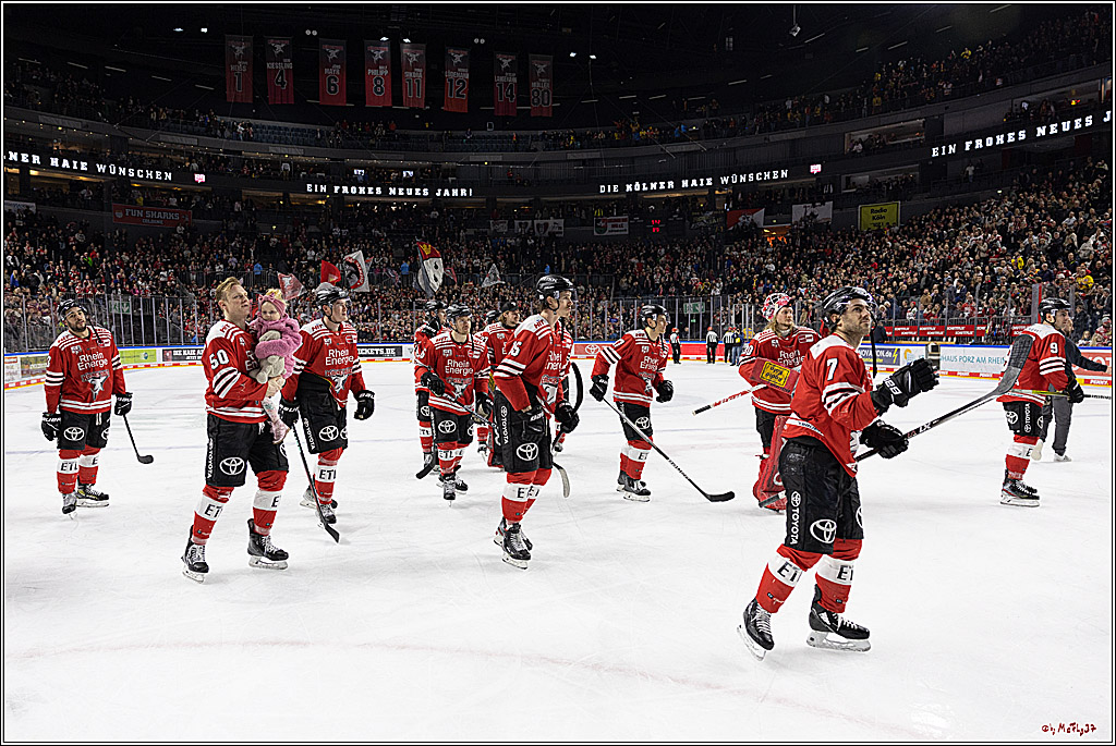 PENNY DEL;  Koelner Haie - Duesseldorfer EG; Koeln, 02.01.2023